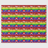 Gay Pride kerstcadeaubonnen Cadeaupapier (Vlak)