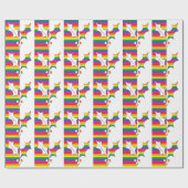 Gay Pride kerstHolly Cadeaupapier (Vlak)