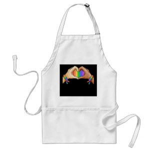 gay pride kleding lgbt regenboogvlag hart uni standaard schort