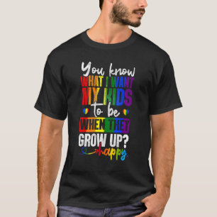 Gay Pride LGBT Awareness Ouders Moeder Papa Rainbo T-shirt