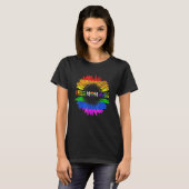 Gay Pride Lgbt Daisy Rainbow T-shirt (Voorkant volledig)