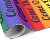 Gay Pride LGBT komt uit Regenboogvlagliefdeswijn Cadeaupapier (Rol Hoek)