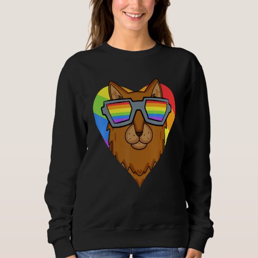 Gay Pride LGBT Rainbow - Cat Breed Somali - LGBT H Trui (Voorkant)
