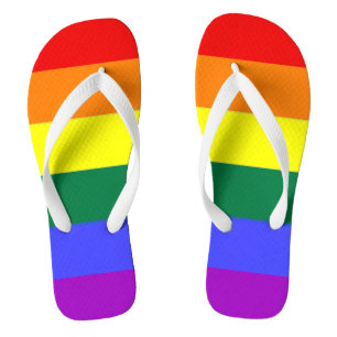 Gay Pride LGBT Rainbow Flag Teenslippers