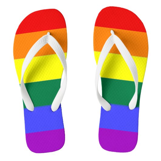 Gay Pride LGBT Rainbow Flag Teenslippers (Voetbed)