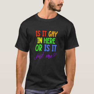 Gay Pride LGBT Rainbow Is it gay in hier of is het T-shirt