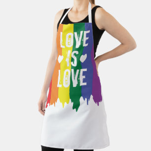 Gay Pride LGBT Rainbow Love is liefde Schort