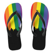 Gay Pride LGBT Rainbow Paint Teenslippers (Voetbed)