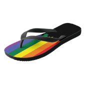 Gay Pride LGBT Rainbow Paint Teenslippers (Schuin)