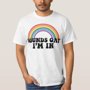 Gay Pride LGBT Regenboog Geluiden Gay Ik Ben In T-shirt