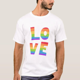 Gay Pride LGBT regenboogvlag liefde is liefde voor T-shirt