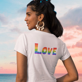 Gay Pride LGBT regenboogvlag Liefde LGBTQ T-shirt