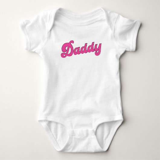 gay pride lgbt roze Beer gay papa Romper (Voorkant)