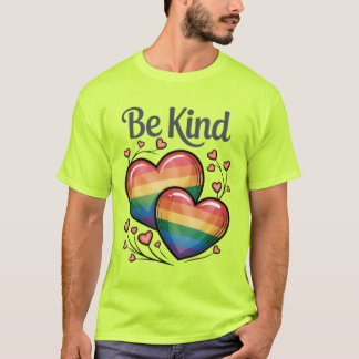 Gay Pride LGBTQ Wees aardig T-shirt