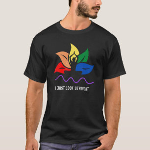 Gay Pride LGBTQ Yoga Lotus Bloem Meme LGBT Humor T-shirt