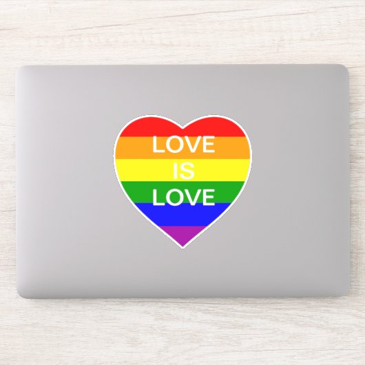 Gay Pride liefde is liefde Sticker (Computer)