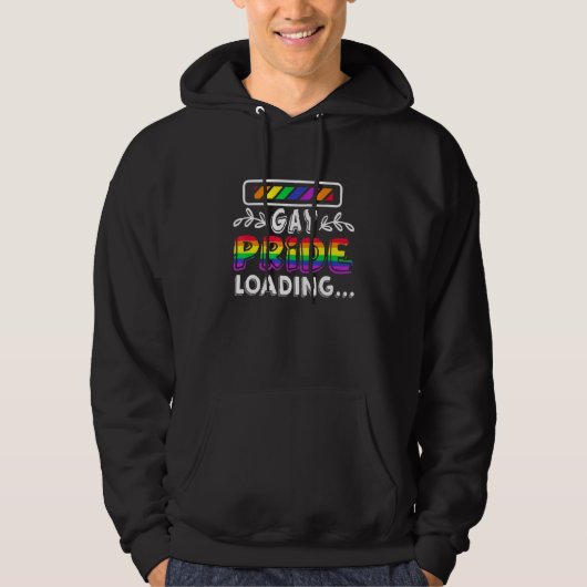 Gay Pride Loading Lgbt  Gay Pride Hoodie (Voorkant)