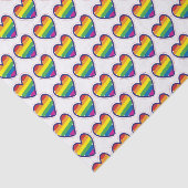 Gay Pride Love Heart Tissuepapier (Detail)