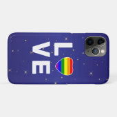 Gay Pride Love Rainbow Heart Case-Mate iPhone Case (Achterkant (horizontaal))
