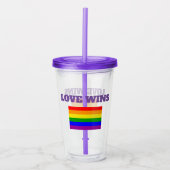Gay Pride Love wins Acryl Drinkbeker (Voorkant)