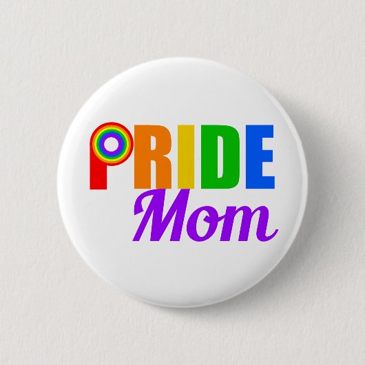 Gay Pride Ma Rainbow Ronde Button 5,7 Cm (Voorkant)