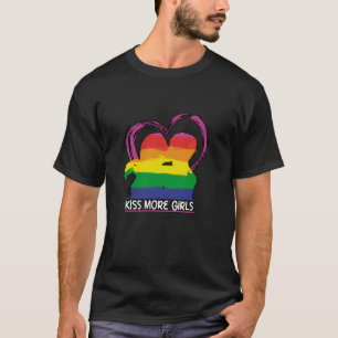 Gay Pride Maand LGBTQ LGBT Regenboog Vlag Kus Meer T-shirt