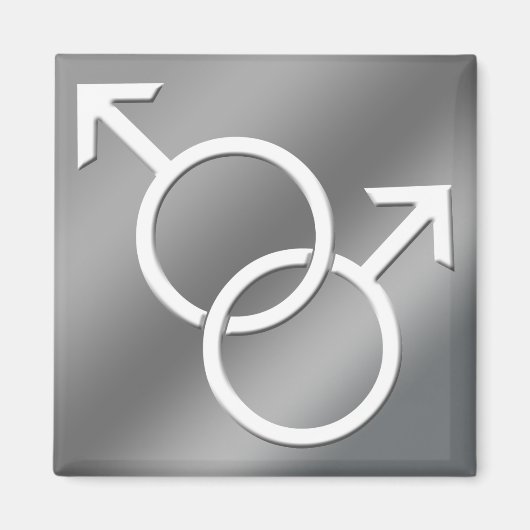 Gay pride Magnet Homme de même sexe Aimer aimants  (Devant)