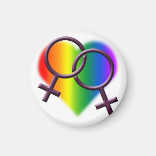 Gay Pride Magnets Lesbian Love Gay Women's Gifts Magneet