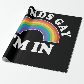 Gay Pride Mannen Vrouwen Lgbt regenbooggeluiden la Cadeaupapier