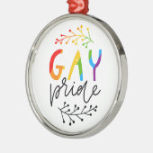 Gay Pride Metalen Ornament (Links)