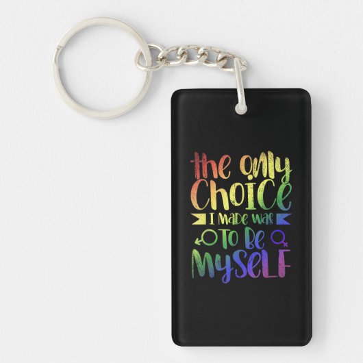 Gay Pride Month Gift Sleutelhanger (Voorkant)