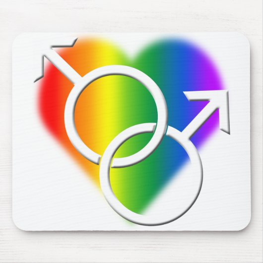 Gay Pride Mousepad Gay Pride Muismatten & Decor (Voorkant)