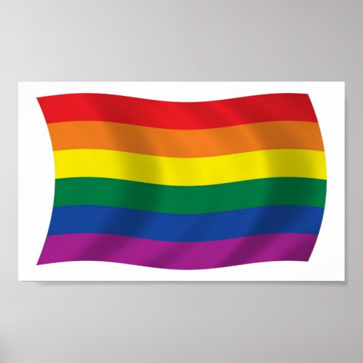 Gay Pride Movement Flag Poster Print (Voorkant)