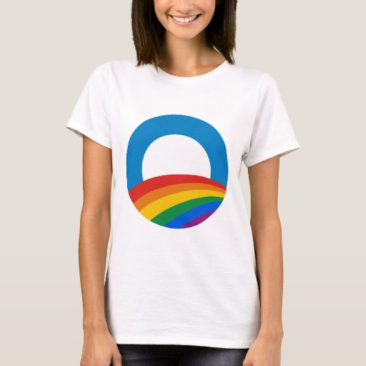 Gay Pride Obama T-shirt (Voorkant)