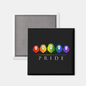 Gay Pride of Lions - LGBT Magneet (Voorkant / Achterkant)