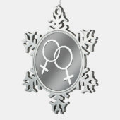 Gay Pride Ornament Personalized Lesbian Love Gifts (Rechts)