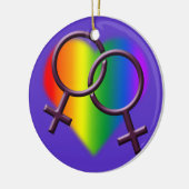 Gay Pride Ornament Personalized Lesbian Love Gifts (Links)