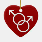 Gay Pride Ornament Personalized Rainbow Love Gifts (Achterkant)