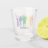 Gay Pride Parade Illustration Personalized Shot Glas (Achterkant)