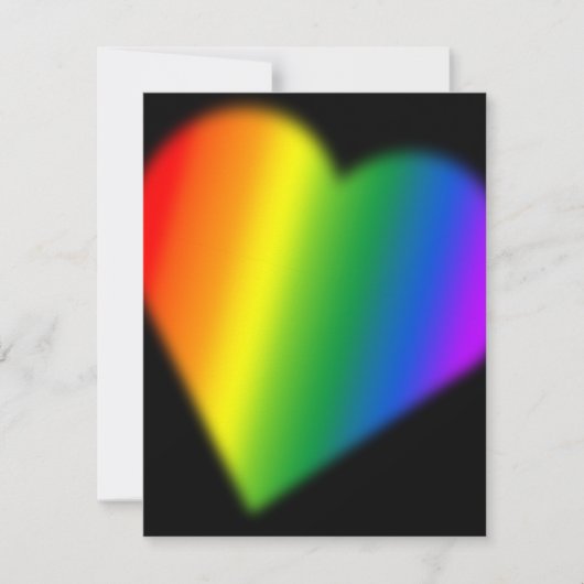 Gay Pride Party Invitations Rainbow Love Kaarten (Voorkant)