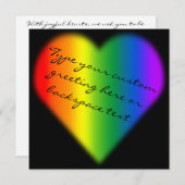 Gay Pride Party nodigt de kaarten van de zelfde-Se (Voorkant / Achterkant)