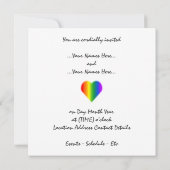 Gay Pride Party nodigt Kaarten uit van hetzelfde g (Achterkant)