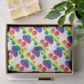 Gay-Pride-Paw-Print Tissuepapier (Geschenk)