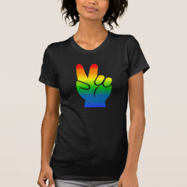 Gay Pride Peace dark t shirt