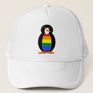 Gay Pride Penguin - LGBT Penguin Trucker Pet
