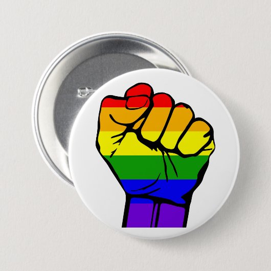 Gay Pride Pin - Pride Flag Button - Rechten van de (Voorkant /achterkant)