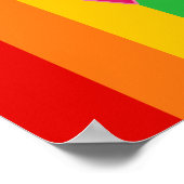 Gay Pride Pink-driehoek Poster (Hoek)