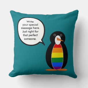 Gay Pride Praat Mevr Egelantier Persoonlijk Kussen