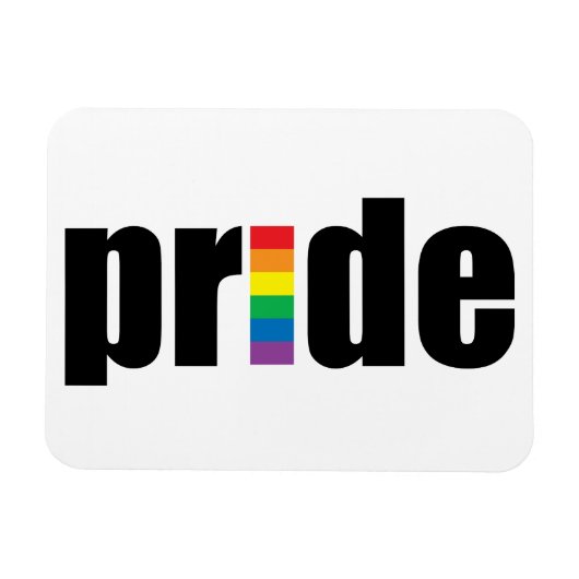 Gay Pride Premium Magnet Magneet (Horizontaal)