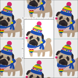 Gay Pride Pug - Funny Pet Stof